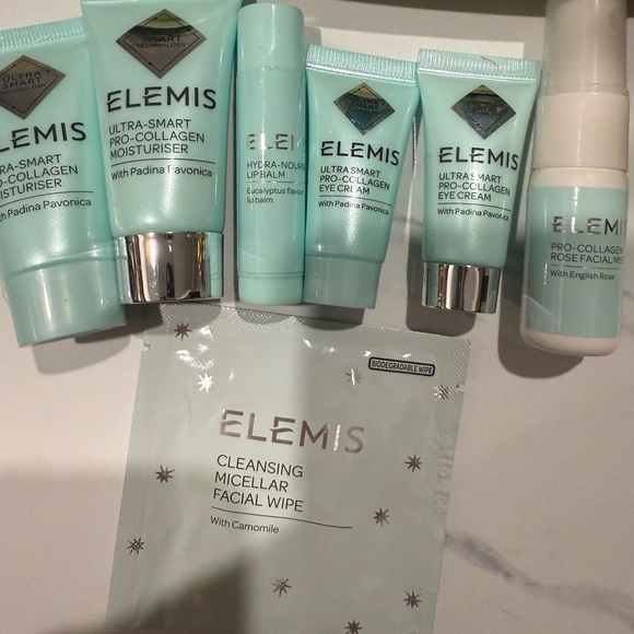 Elemis Skincare Set in Light Blue travel size + rare find lip balm - 7 pc total - Picture 2 of 3